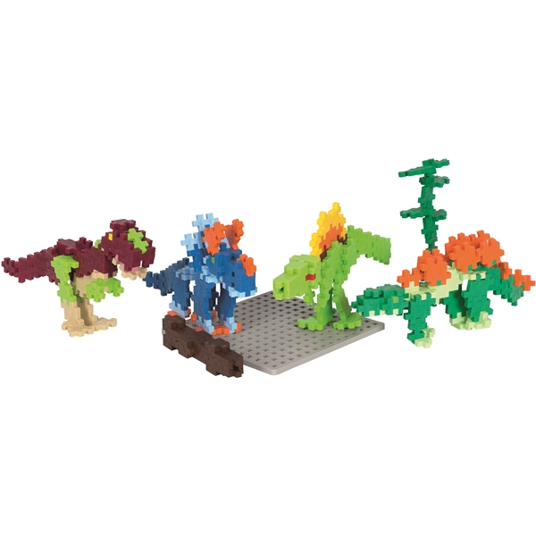 Plus-Plus Dinosaur Tube and Baseplate Bundle (Kuva 2 tuotteesta 2)