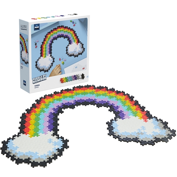 Plus-Plus Puzzle By Number Rainbow 500 Osaa (Kuva 1 tuotteesta 6)