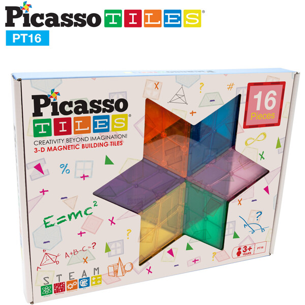 Picasso Tiles 16 Osaa Geometriset Tyylit (Kuva 1 tuotteesta 2)