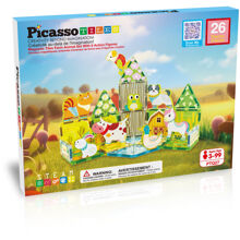 Picasso Tiles 26 osaa Maatila, sisältää 8 hahmoa
