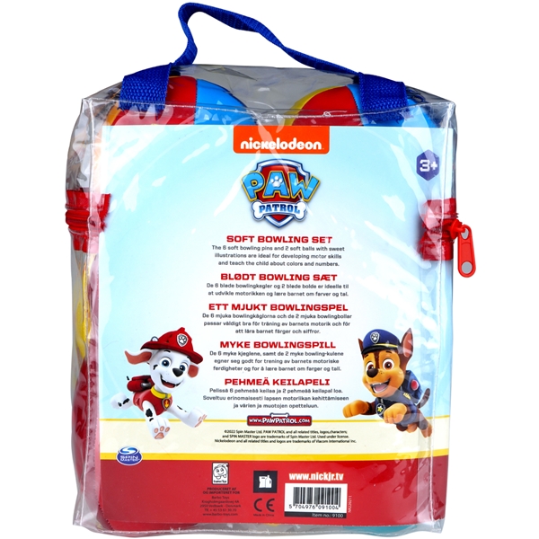 Paw Patrol Soft Bowling Set (Kuva 3 tuotteesta 3)