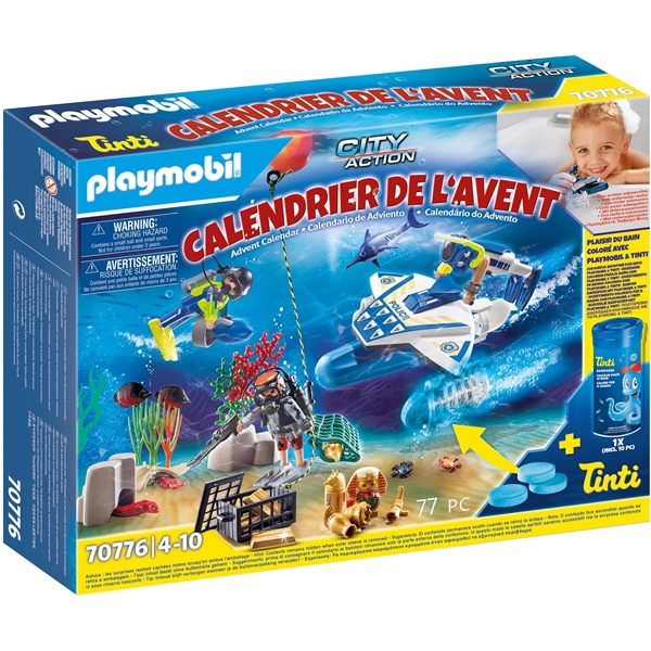 70776 Playmobil Joulukalenteri Vesipoliisit (Kuva 1 tuotteesta 4)