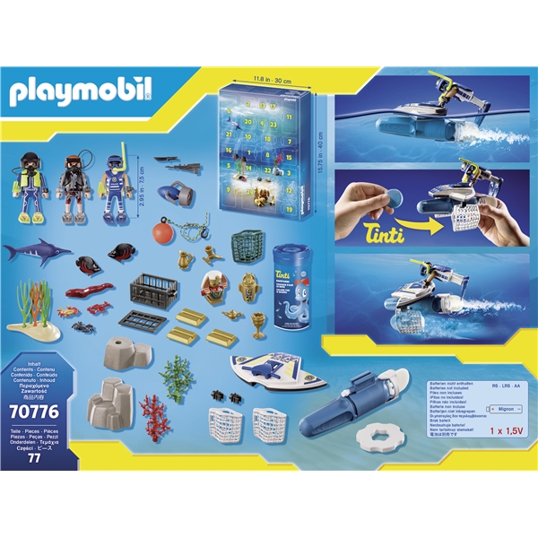 70776 Playmobil Joulukalenteri Vesipoliisit (Kuva 4 tuotteesta 4)