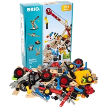 1 set - BRIO 34588 Rakennus, perussetti 211 osaa