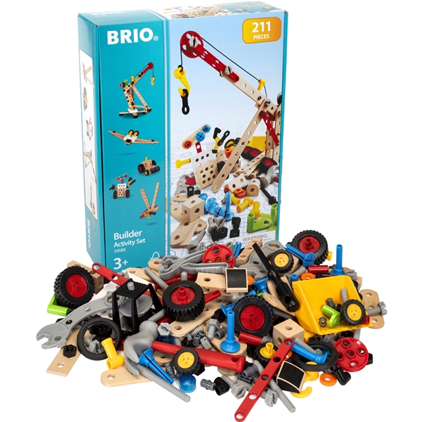 BRIO 34588 Rakennus, perussetti 211 osaa 1 set