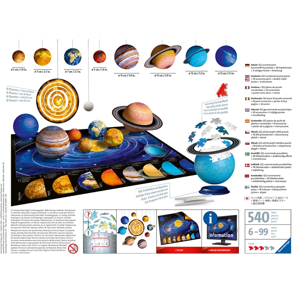 Palapeli 3D Solar System (Kuva 2 tuotteesta 5)