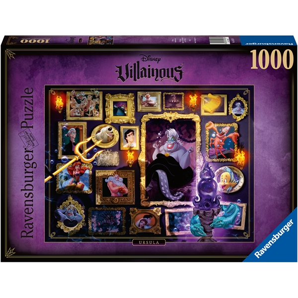 Palapeli 1000 Palaa Villainous: Ursula, Ravensburger