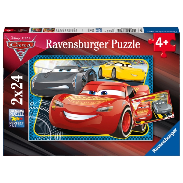 Palapeli 2 x 24 Palaa Cars 3