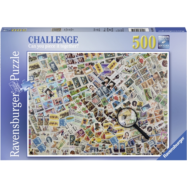 Palapeli 500 Palaa Stamps Challenge (Kuva 1 tuotteesta 2)
