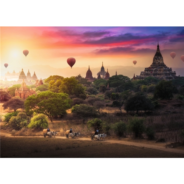 Palapeli 1000 Palaa Hot Air Balloons Myanmar (Kuva 2 tuotteesta 2)