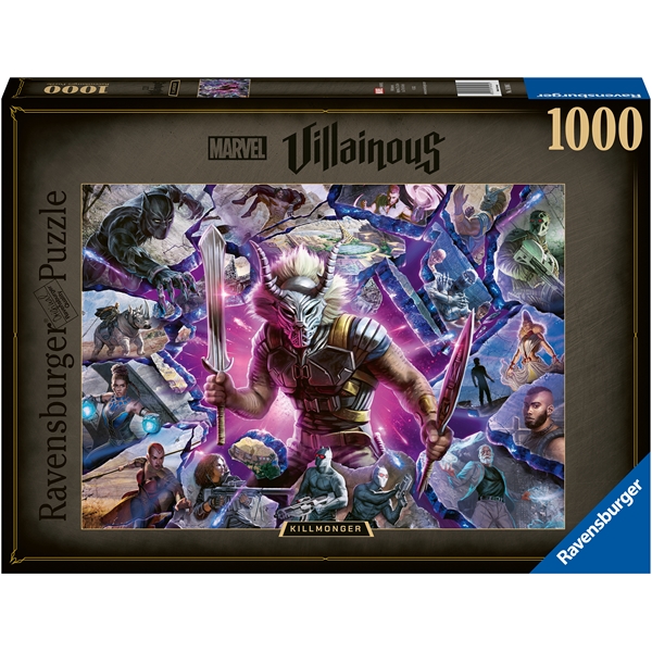 Palapeli 1000 Palaa Villainous: Killmonger (Kuva 1 tuotteesta 2)