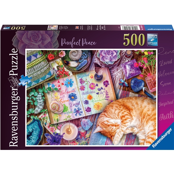 Palapeli 500 Palaa Purrfect Peace (Kuva 1 tuotteesta 2)