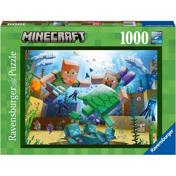 Palapeli 1000 Palaa Minecraft Mosaic (Kuva 1 tuotteesta 2)