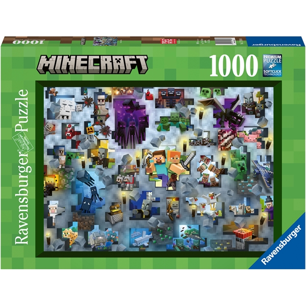 Palapeli 1000 Palaa Minecraft Mobs (Kuva 1 tuotteesta 2)