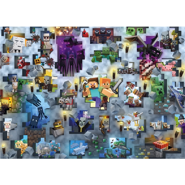 Palapeli 1000 Palaa Minecraft Mobs (Kuva 2 tuotteesta 2)