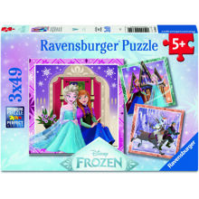 Palapeli 3 x 49 palaa Disney Frozen