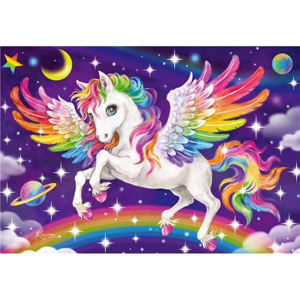 Palapeli 2 x 24 Palaa Unicorn & Pegasus (Kuva 2 tuotteesta 3)