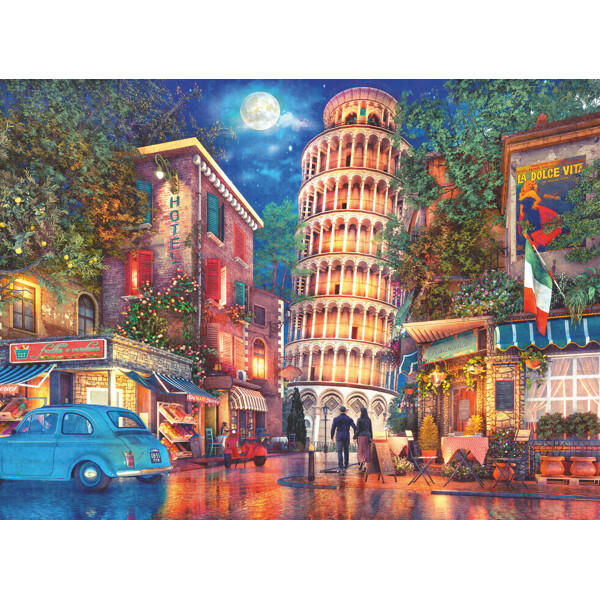 Palapeli 500 Palaa Streets of Pisa (Kuva 2 tuotteesta 4)