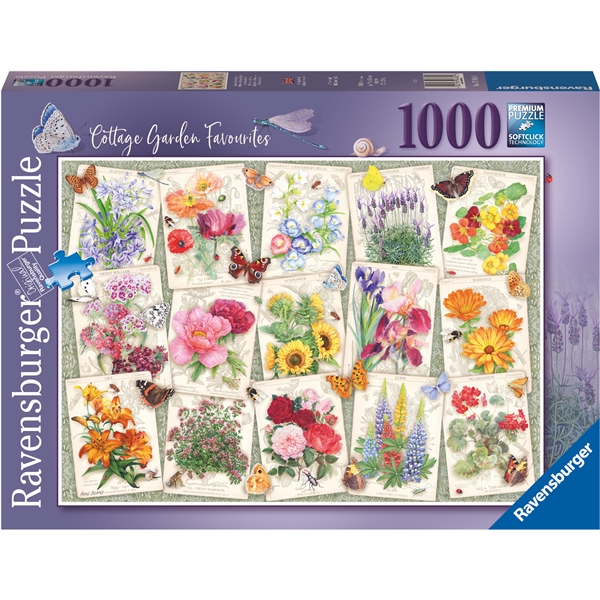 Palapeli 1000 Palaa Garden Flowers (Kuva 1 tuotteesta 3)