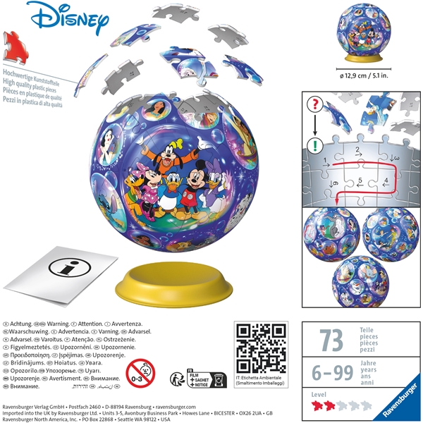 Palapeli 3D Disney Characters 72 Palaa (Kuva 3 tuotteesta 3)