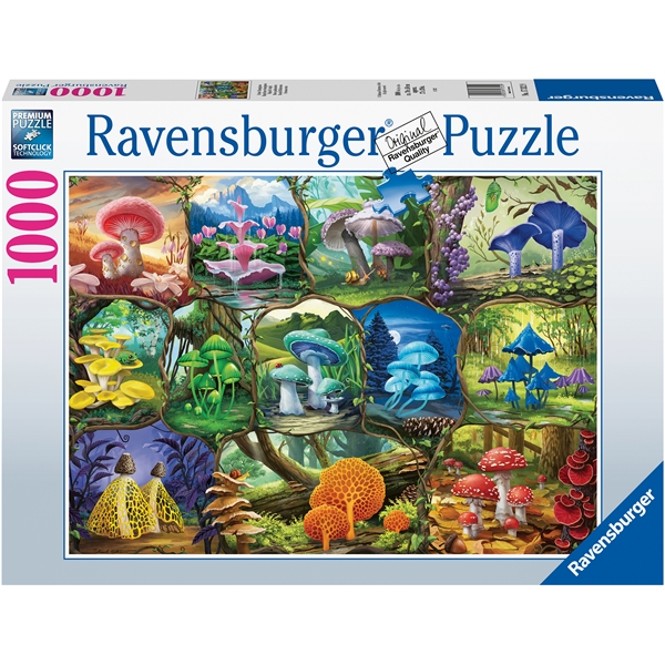 Palapeli 1000 Palaa Beautiful Mushrooms, Ravensburger