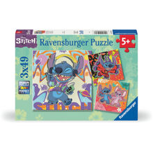 Palapeli 3 x 49 palaa Disney Stitch