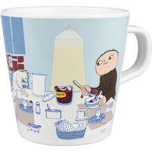 Mikko Mallikas muki kahvalla