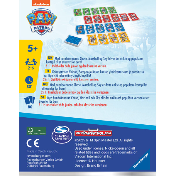 Ravensburger Korttipeli: Paw Patrol Elevens (Kuva 3 tuotteesta 3)