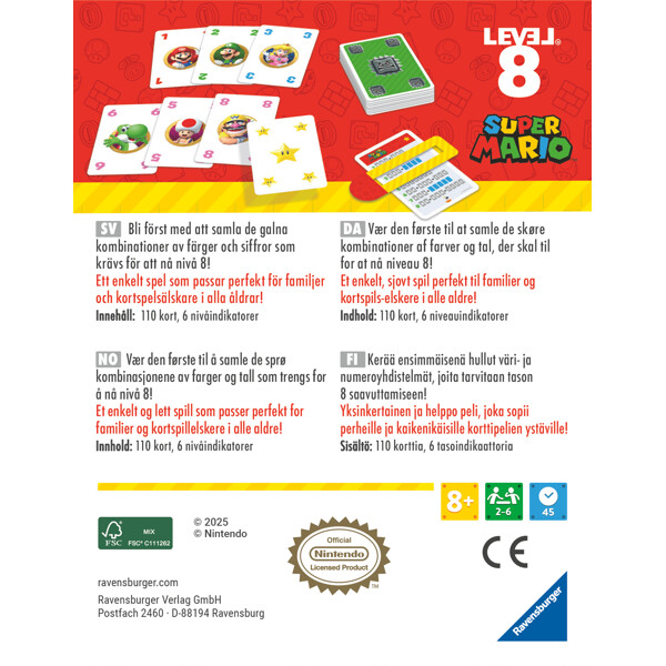 Ravensburger Korttipeli: Super Mario Taso 8 (Kuva 3 tuotteesta 3)