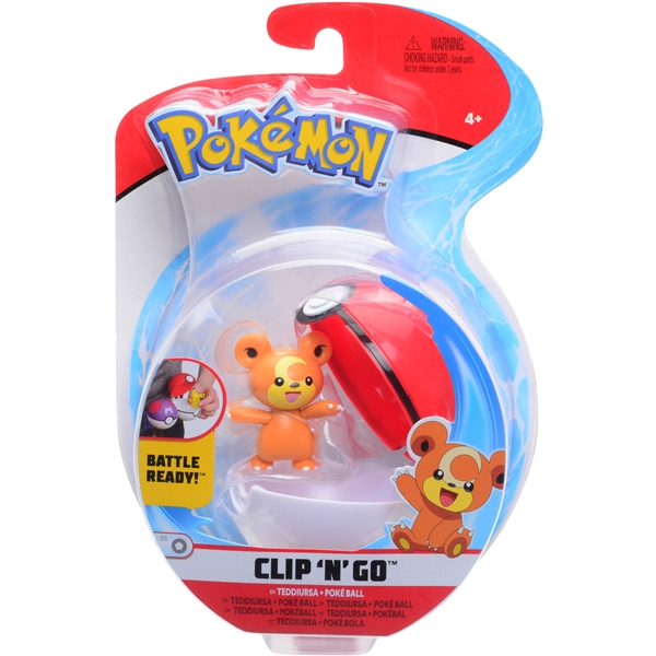Pokemon Clip 'N Go Teddieursa & Poké Ball (Kuva 1 tuotteesta 4)