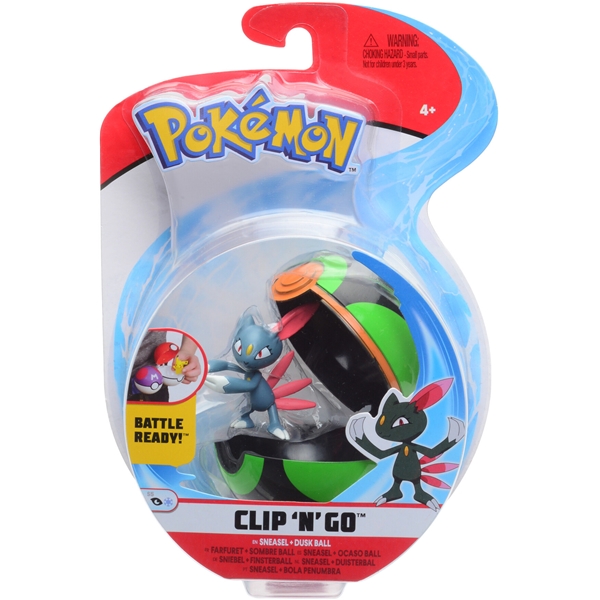 Pokemon Clip 'N Go Sneasel & Dusk Ball (Kuva 1 tuotteesta 4)