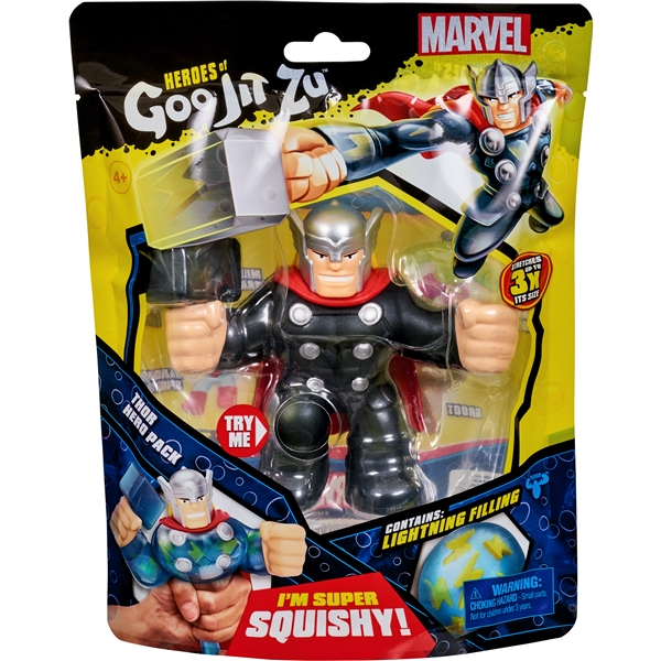 Goo Jit Zu Marvel SGL PACK S3 Thor (Kuva 1 tuotteesta 2)