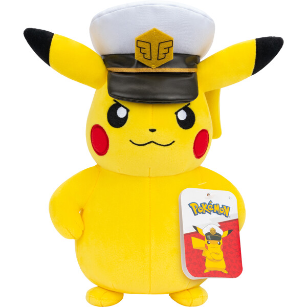 Pokémon-pehmolelu 20 cm Kapteeni Pikachu (Kuva 1 tuotteesta 3)