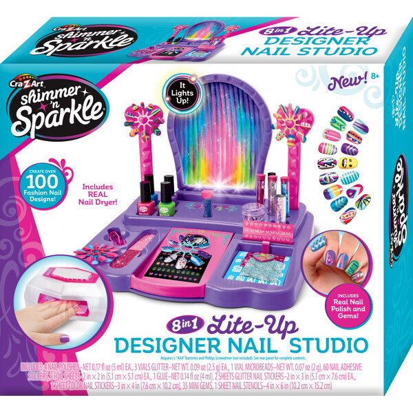 Shimmer n' Sparkle 8-in-1 Kynsisalonki kuivaajalla (Kuva 1 tuotteesta 5)