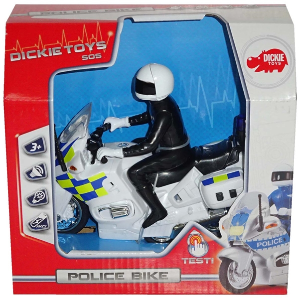 Dickie Toys Poliisimoottoripyörä, ruotsalainen (Kuva 2 tuotteesta 2)