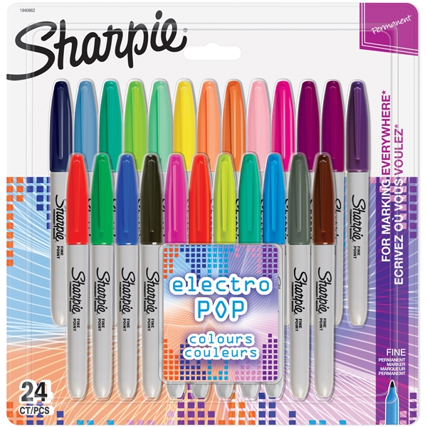 Sharpie Fine Electro Pop 24-p (Kuva 1 tuotteesta 8)