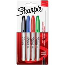 Sharpie Fine Merkkauskynät Basic 1,0 mm 4-p