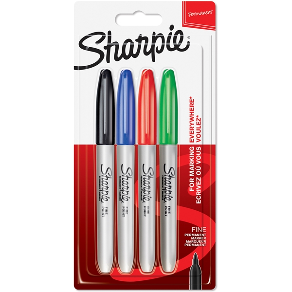 Sharpie Fine Merkkauskynät Basic 1,0 mm 4-p (Kuva 1 tuotteesta 5)