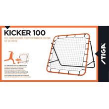 Football Rebounder Kicker 100 Musta/Oranssi