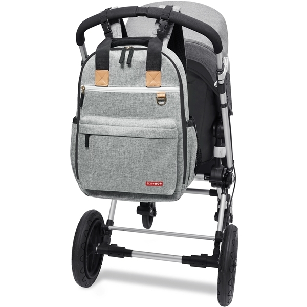 Skip Hop Duo Signature Reppu Grey Melange (Kuva 3 tuotteesta 4)