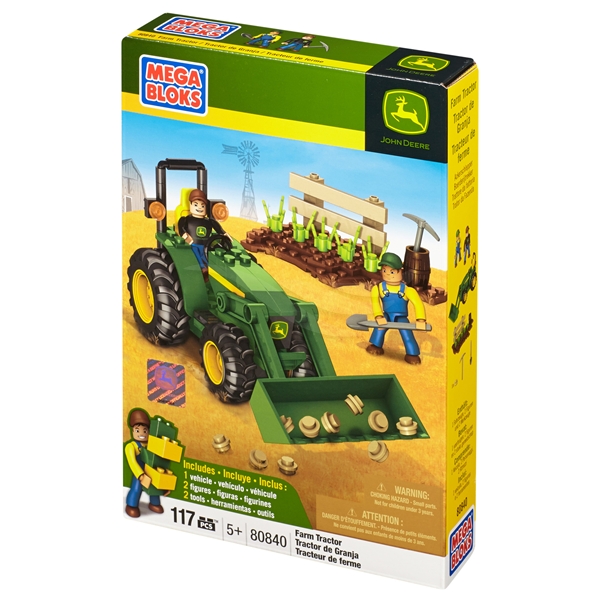 Mega bloks john deere farm tractor on sale