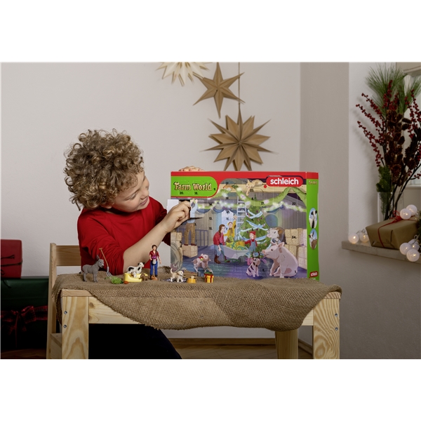 Schleich 98983 Advent Calendar Farm World Joulukalentereita