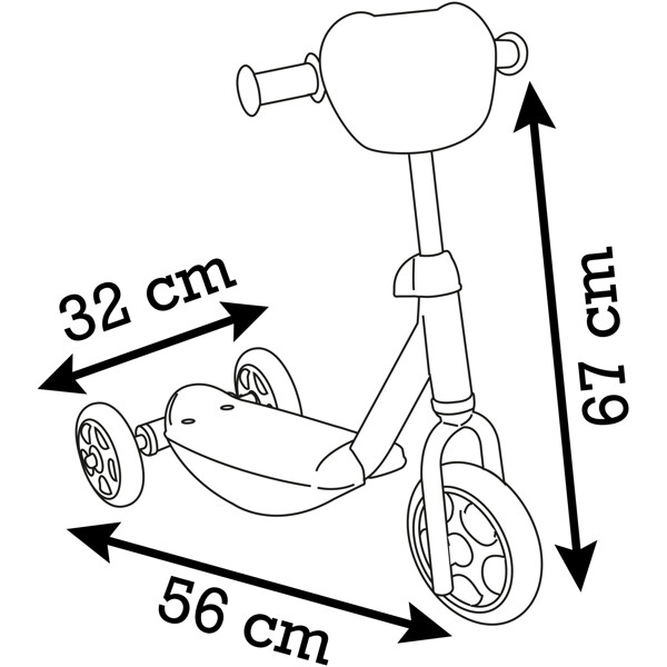 Smoby Gabbyn nukkekodin potkulauta (Kuva 2 tuotteesta 3)