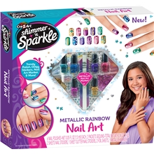 Shimmer n' Sparkle Metallic Rainbow Kynsitaide