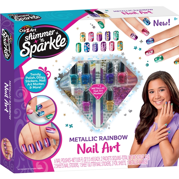 Shimmer n' Sparkle Metallic Rainbow Kynsitaide (Kuva 1 tuotteesta 6)