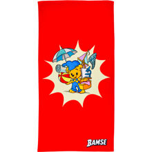 Swimpy Bamse Kylpypyyhe Ranta Punainen