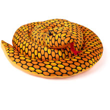 Teddykompaniet Käärme 200 cm Oranssi