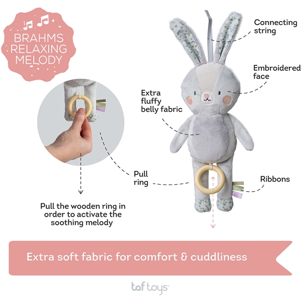 Taf Toys Rylee Musical Bunny (Kuva 6 tuotteesta 6)