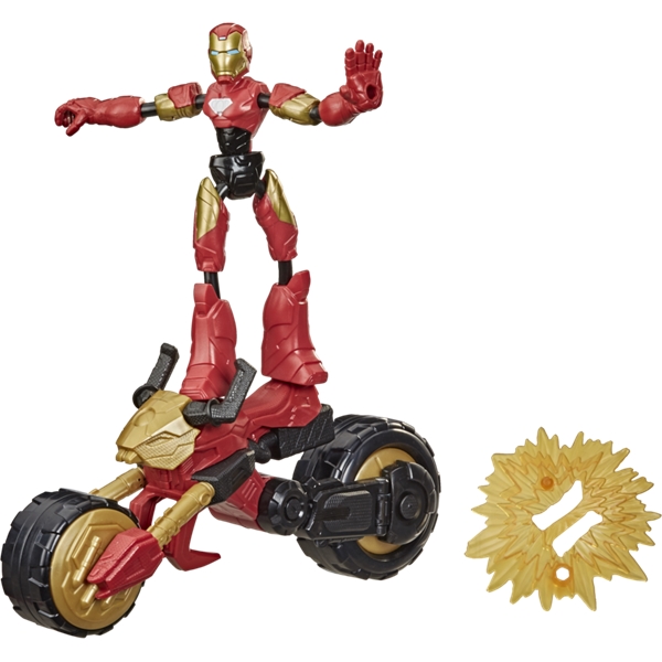 Avengers Bend & Flex Rider Iron Man (Kuva 2 tuotteesta 6)