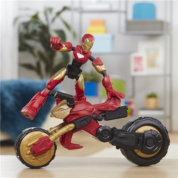 Avengers Bend & Flex Rider Iron Man (Kuva 6 tuotteesta 6)